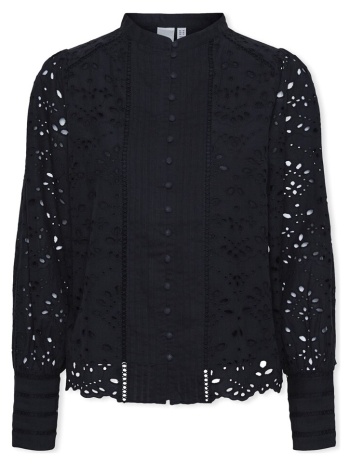 μπλούζα y.a.s yas noos alessia shirt l/s - black