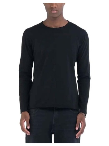 μπλουζάκια με μακριά μανίκια replay basic jersey longsleeve