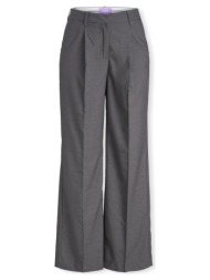 παντελόνια jjxx noos ellis wide trousers - dark grey melange