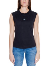 t-shirt με κοντά μανίκια calvin klein jeans woven label loose j20j223560
