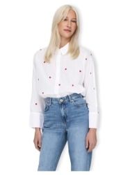 μπλούζα only new lina grace shirt l/s - bright white/heart