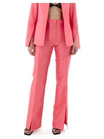 παντελόνια c.manolo high waist straight fit pants women