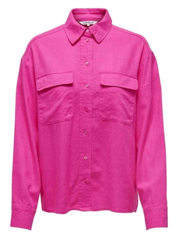 πουκάμισα only onlcaro linen oversized fit shirt women