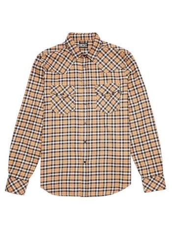 πουκάμισο με μακριά μανίκια diesel s-east check shirt men