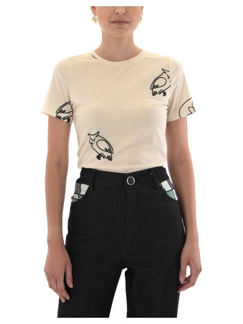 t-shirt με κοντά μανίκια stefania vaidani le coeur t-shirt