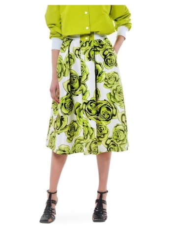 κοντές φούστες c.manolo floral midi skirt women manolo