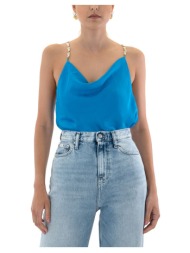 μπλουζάκια με μακριά μανίκια studio 83 cindy satin top women