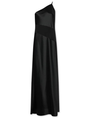 φορέματα calvin klein jeans asymmetric shine slip dress