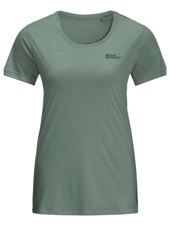 t-shirt με κοντά μανίκια jack wolfskin tech tee w