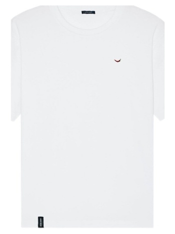 t-shirts & polos organic monkey t-shirt red hot - white