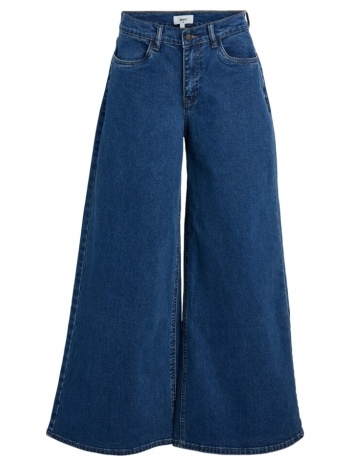 παντελόνια object jeans moji wide - medium blue denim
