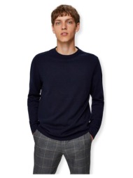 πουλόβερ selected noos berg crew knit - navy blazer