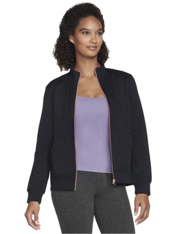 ζακέτα skechers go walk everywhere full zip hoodless