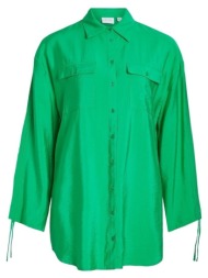 μπλούζα vila klaria oversize shirt l/s - bright green