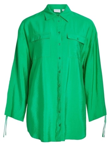 μπλούζα vila klaria oversize shirt l/s - bright green