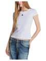 t-shirt με κοντά μανίκια dsquared maple feat slim fit t-shirt women