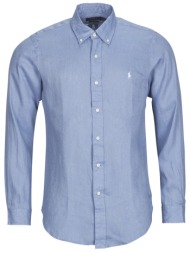πουκάμισο με μακριά μανίκια polo ralph lauren chemise coupe droite en lin