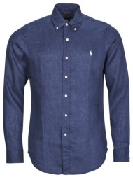 πουκάμισο με μακριά μανίκια polo ralph lauren chemise coupe droite en lin