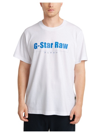 t-shirt με κοντά μανίκια g-star raw symbols print loose fit