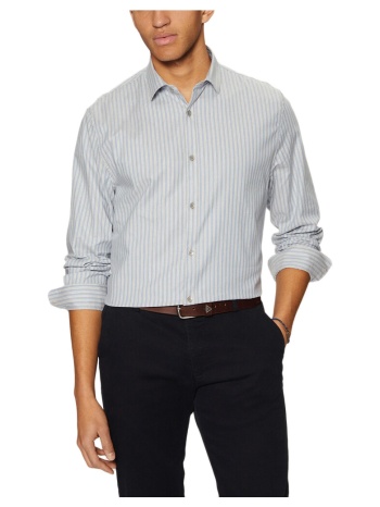 πουκάμισο με μακριά μανίκια guess collins stripe longsleeve