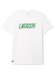 t-shirt με κοντά μανίκια lacoste printed sport regular fit t-shirt men