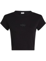 t-shirt με κοντά μανίκια calvin klein jeans monogram baby tee lv047ab802