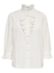 μπλούζα la strada camisa neela broderie - star white