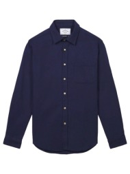 πουκάμισο με μακριά μανίκια portuguese flannel teca shirt - navy