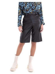 shorts & βερμούδες my t wearables faux leather bermuda shorts women