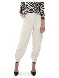 παντελόνια moutaki high waist slouchy fit cargo pants women