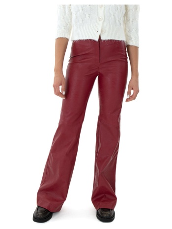παντελόνια my t wearables faux leather high waist bootcut