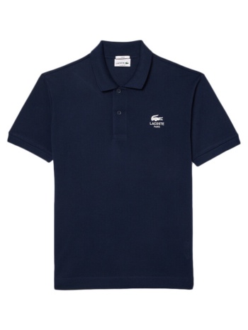 t-shirt με κοντά μανίκια lacoste signature print polo