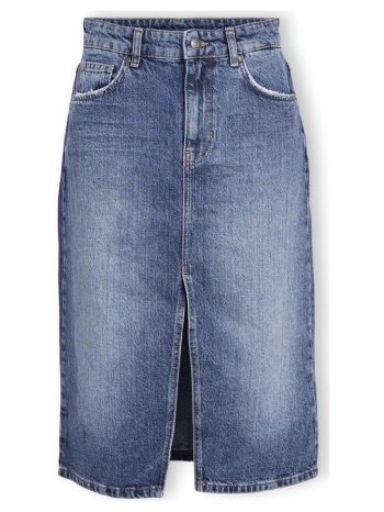κοντές φούστες object noos harlow midi skirt - medium blue