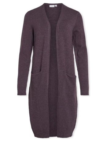 παλτό vila noos ril long cardigan - plum perfect