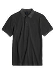 t-shirt με κοντά μανίκια g-star raw dunda overdyed slim fit polo t-shirt men