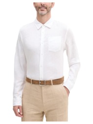 πουκάμισο με μακριά μανίκια guess napa linen longsleeve shirt men