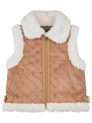 μπουφάν guess faux suede vest