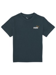 t-shirt με κοντά μανίκια puma ess 2 color small no. 1 logo tee