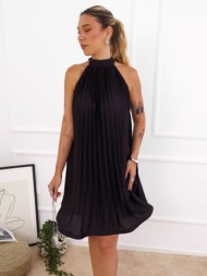 πλισε μαυρο φορεμα  ...