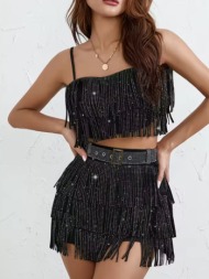 μαυρο σετ τοπ και ...