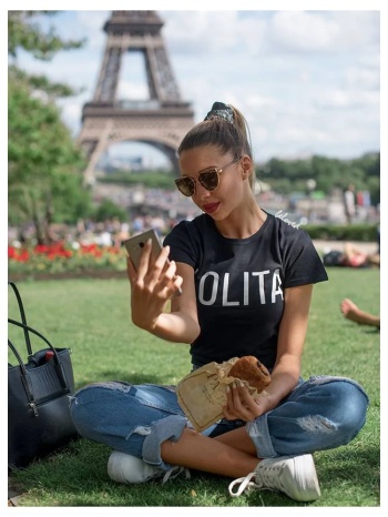 lolita black t-shirt