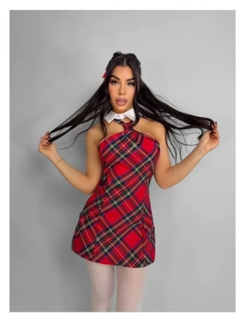 φορεμα καρω - tartan dress