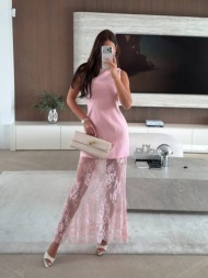 φορεμα μακρυ με δαντελα ...