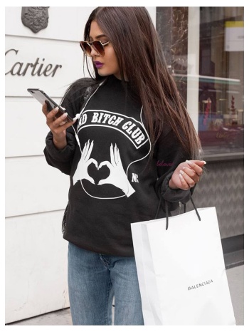 bad bitch heart sweatshirt