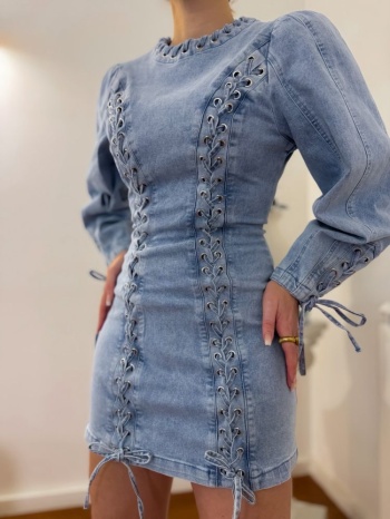 jean mini φορεμα