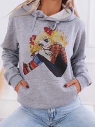 candy candy grey hoodie