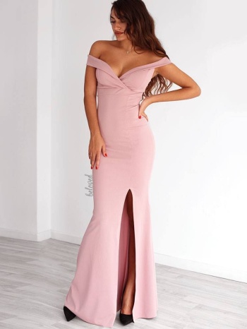 ροζ μαξι φορεμα- gilda