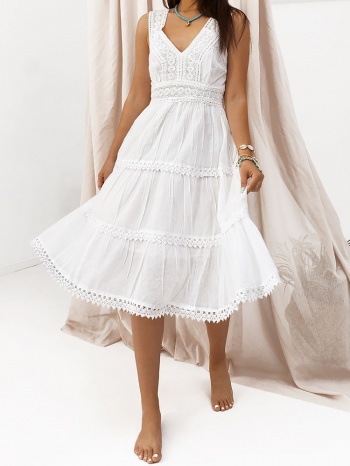 calcuta white summer dress
