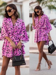 terry pink dalmatian dress