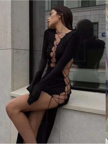 φορεμα μαυρο μακρυ - valentin σε προσφορά